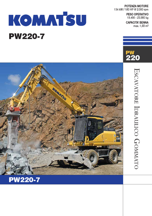 Excavatoare pe roți Komatsu PW220-7