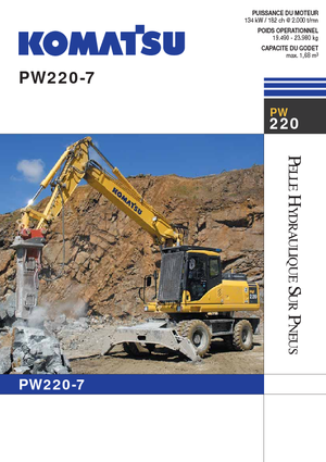 Excavatoare pe roți Komatsu PW220-7