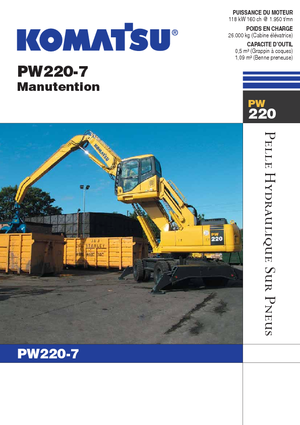 Excavatoare pe roți Komatsu PW220-7MH