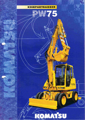Excavatoare pe roți Komatsu PW75-2