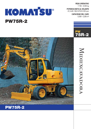 Excavatoare pe roți Komatsu PW75 R-2