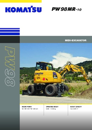 Excavatoare pe roți Komatsu PW98MR-10