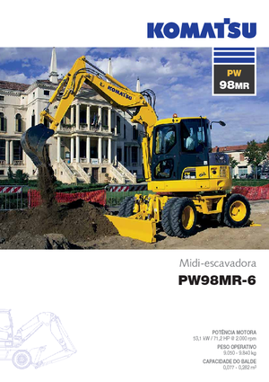 Excavatoare pe roți Komatsu PW98MR-6
