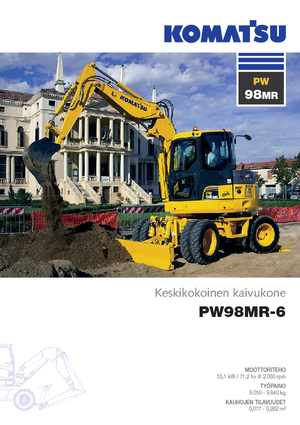 Excavatoare pe roți Komatsu PW98MR-6