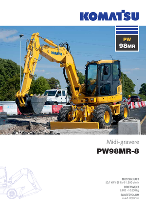 Excavatoare pe roți Komatsu PW98MR-8
