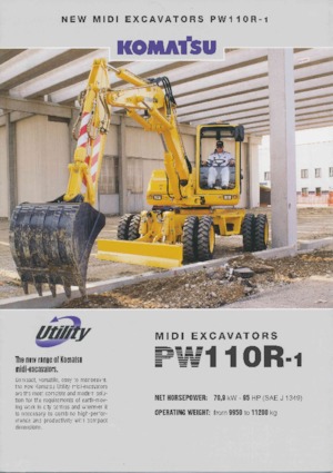 Excavatoare pe roți Komatsu PW110R-1