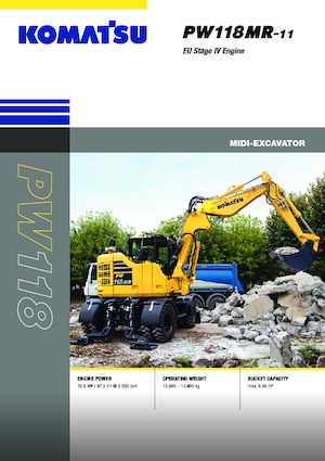 Excavatoare pe roți Komatsu PW118MR-11