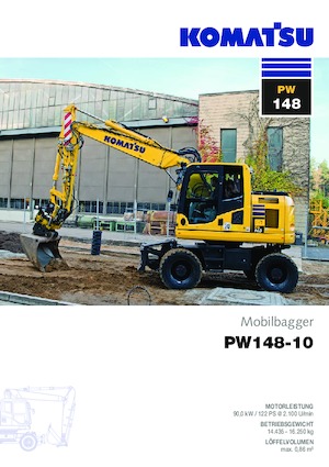 Excavatoare pe roți Komatsu PW148-10 