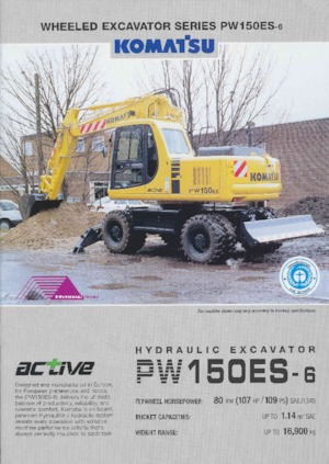 Excavatoare pe roți Komatsu PW150-6