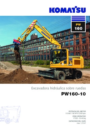 Excavatoare pe roți Komatsu PW160-10 
