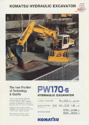 Excavatoare pe roți Komatsu PW170-5
