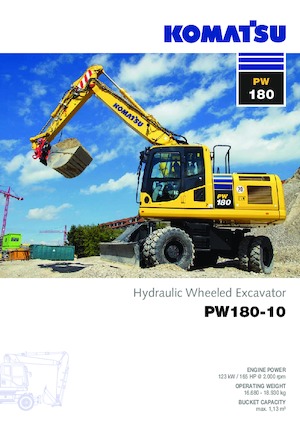 Excavatoare pe roți Komatsu PW180-10 