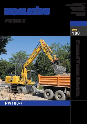 Excavatoare pe roți Komatsu PW180-7E0