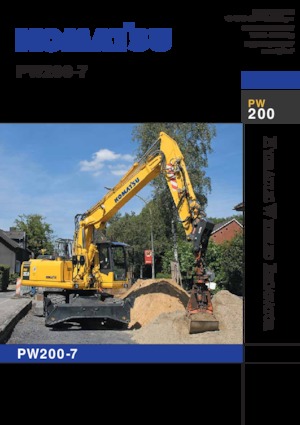 Excavatoare pe roți Komatsu PW200-7E0