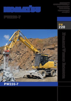 Excavatoare pe roți Komatsu PW220-7
