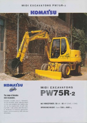Excavatoare pe roți Komatsu PW75 R-2