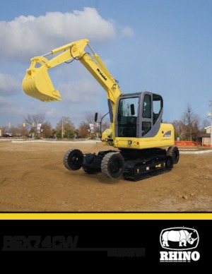Excavatoare pe roți RHINO REX74CW