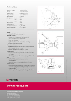 Excavatoare pe roți Terex S1