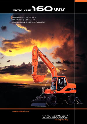 Excavatoare pe roți Doosan Solar 160 W-V