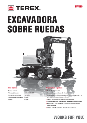 Excavatoare pe roți Terex TW 110