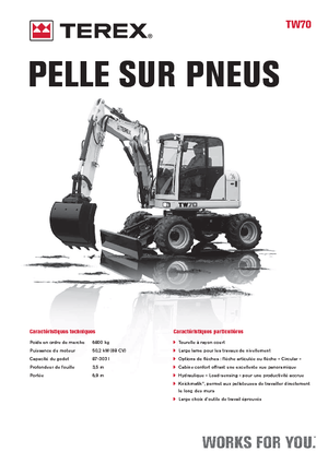 Excavatoare pe roți Terex TW 70
