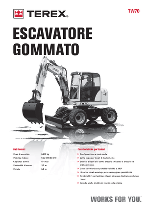 Excavatoare pe roți Terex TW 70