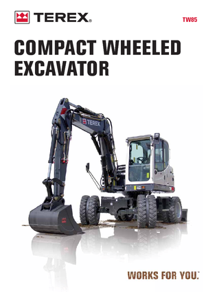 Excavatoare pe roți Terex TW 85