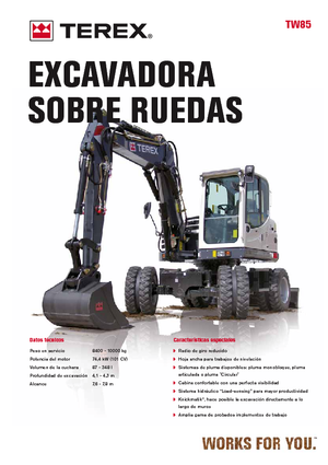 Excavatoare pe roți Terex TW 85