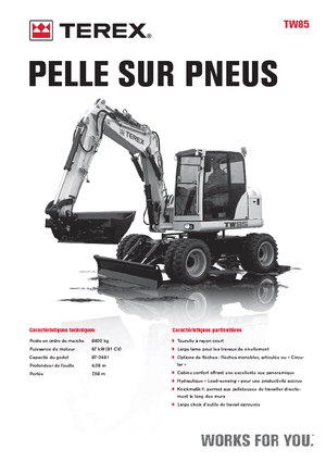 Excavatoare pe roți Terex TW 85