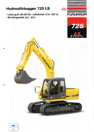 Excavatoare pe roți Furukawa W 725 LS-tronic