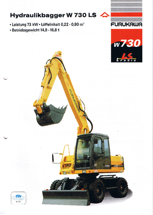 Excavatoare pe roți Furukawa W 730 LS-tronic
