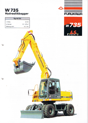 Excavatoare pe roți Furukawa W 735 LS-tronic