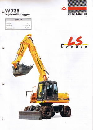 Excavatoare pe roți Furukawa W 735 LS-tronic
