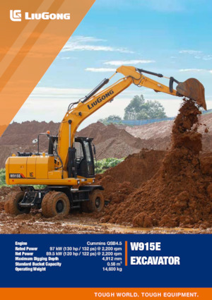 Excavatoare pe roți Liugong W915E