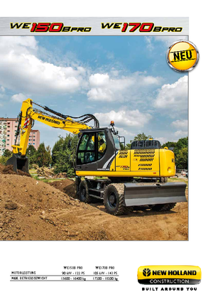 Excavatoare pe roți New Holland WE170B pro