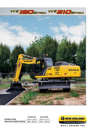 Excavatoare pe roți New Holland WE190B pro