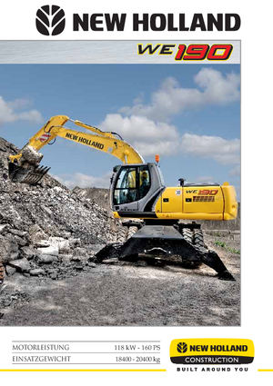 Excavatoare pe roți New Holland WE 190