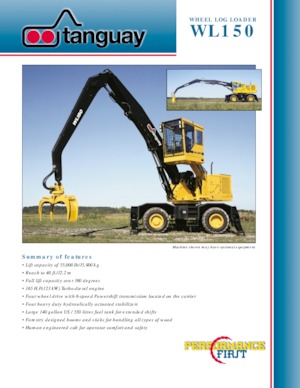 Excavatoare pe roți Tanguay WL150