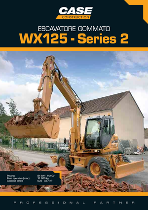 Excavatoare pe roți Case WX 125 S-3