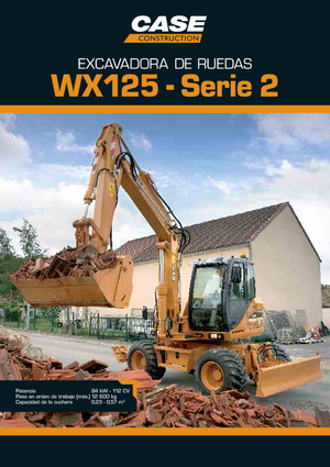 Excavatoare pe roți Case WX 125 S-3
