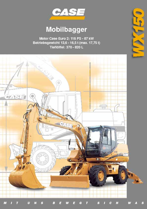 Excavatoare pe roți Case WX 150