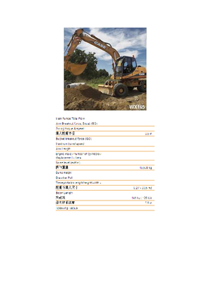 Excavatoare pe roți Case WX 165