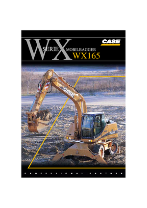 Excavatoare pe roți Case WX 165 PL