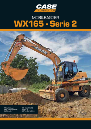 Excavatoare pe roți Case WX 165 S-2