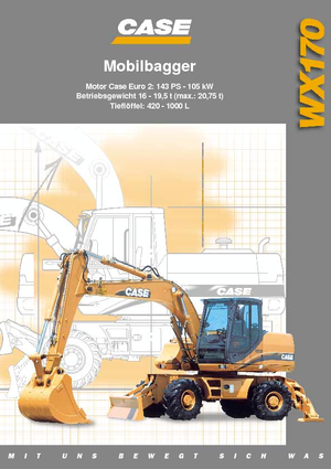Excavatoare pe roți Case WX 170