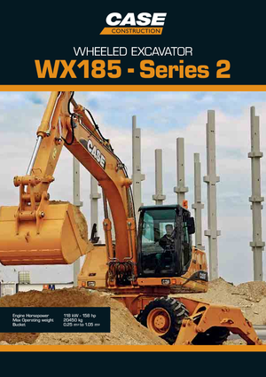 Excavatoare pe roți Case WX 185 S-3