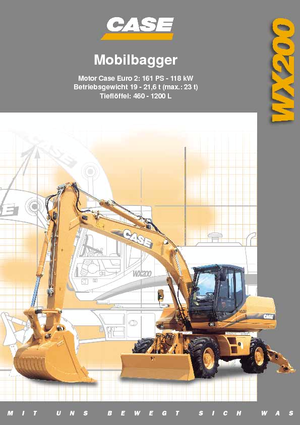 Excavatoare pe roți Case WX 200