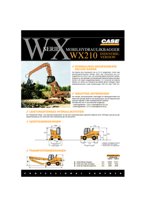 Excavatoare pe roți Case WX 210