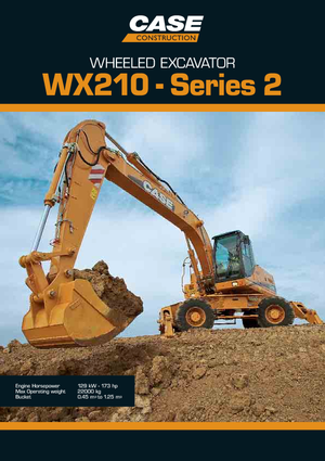 Excavatoare pe roți Case WX 210 S-3