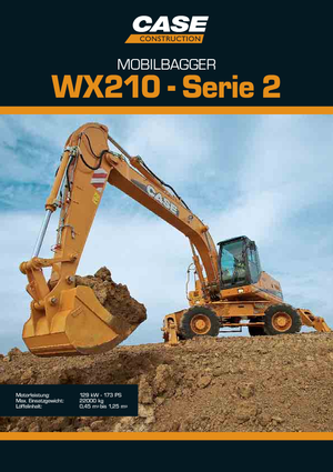 Excavatoare pe roți Case WX 210 S-3